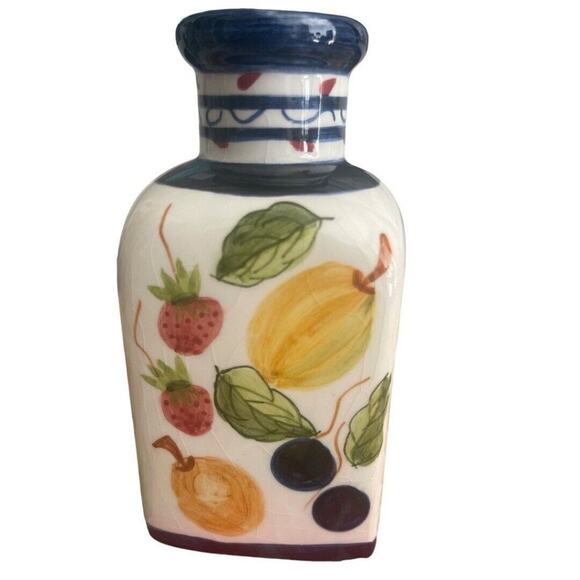 Jay Imports 5.25” Fruit Print Vase - Picture 3 of 6